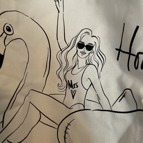 4/$25 Honeymoon vibes tote bag - Picture 3 of 8